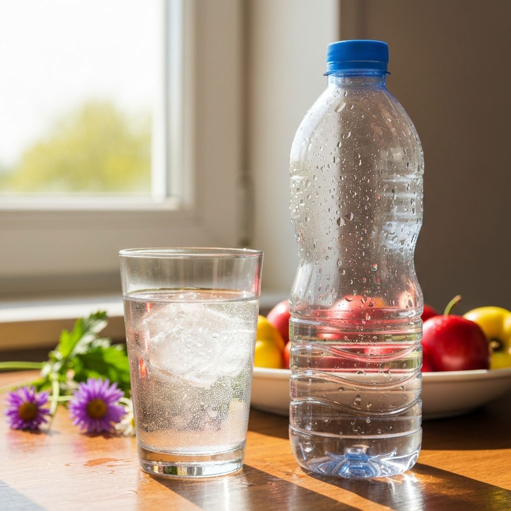 Hydratation quotidienne avec eau et boissons