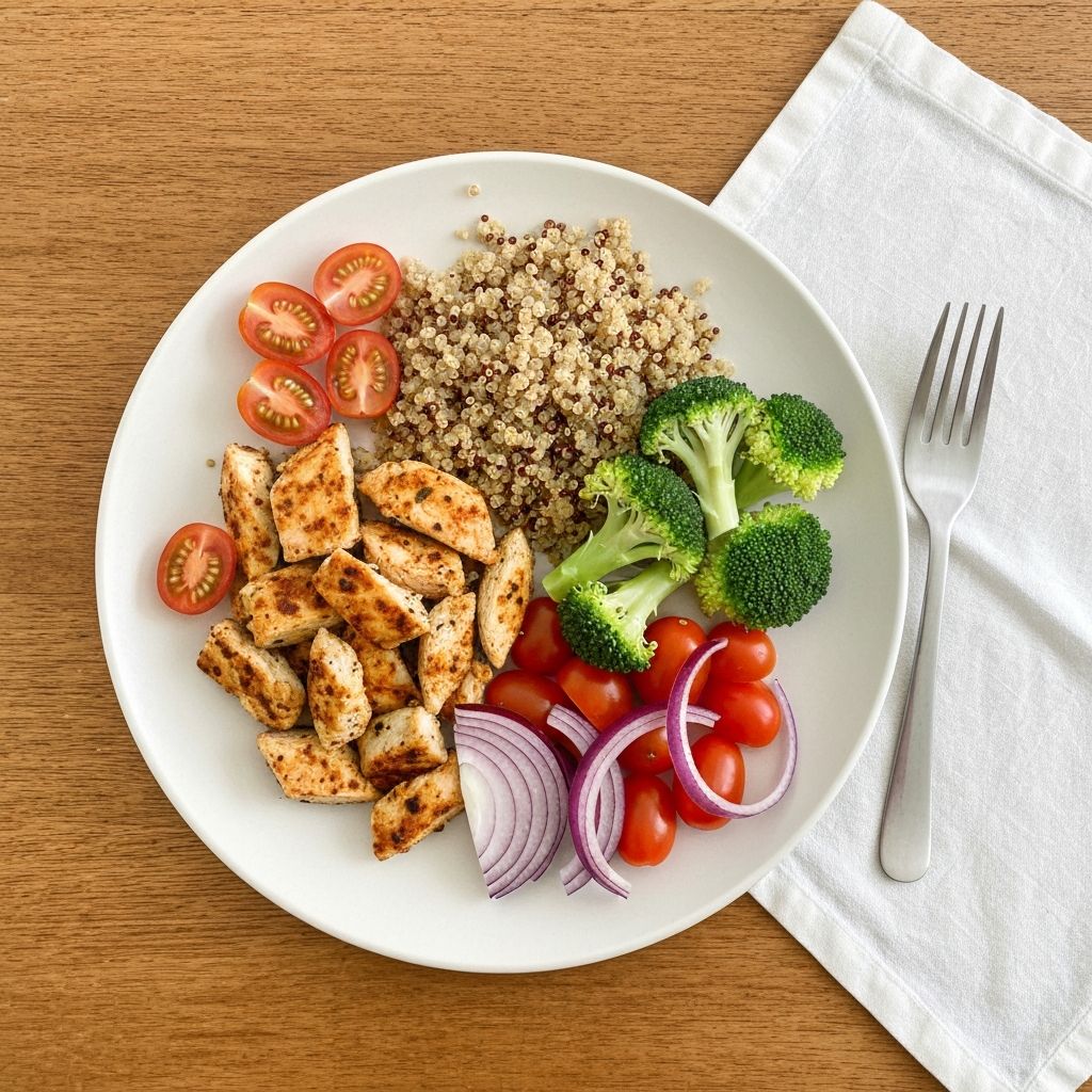 Composition variée d'un repas